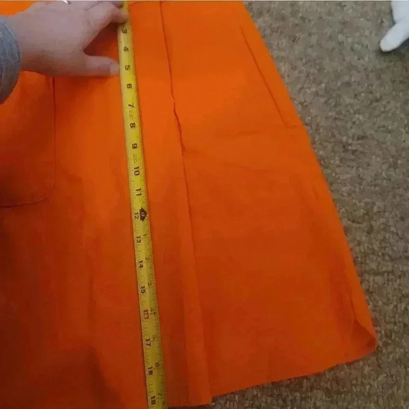 COS orange mini skirt with pockets - Picture 11 of 11